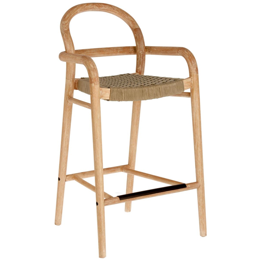 Béžová dřevěná barová židle LaForma Sheryl 69 cm