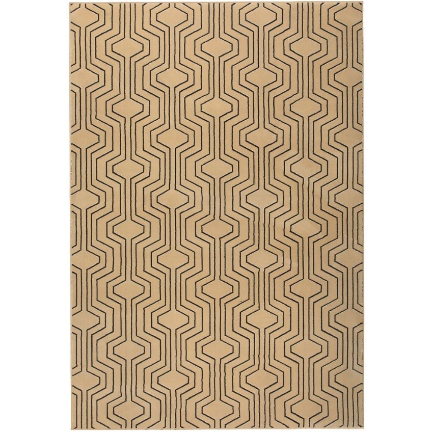 Béžový vzorovaný koberec Bold Monkey Swinging Lines 160x230 cm