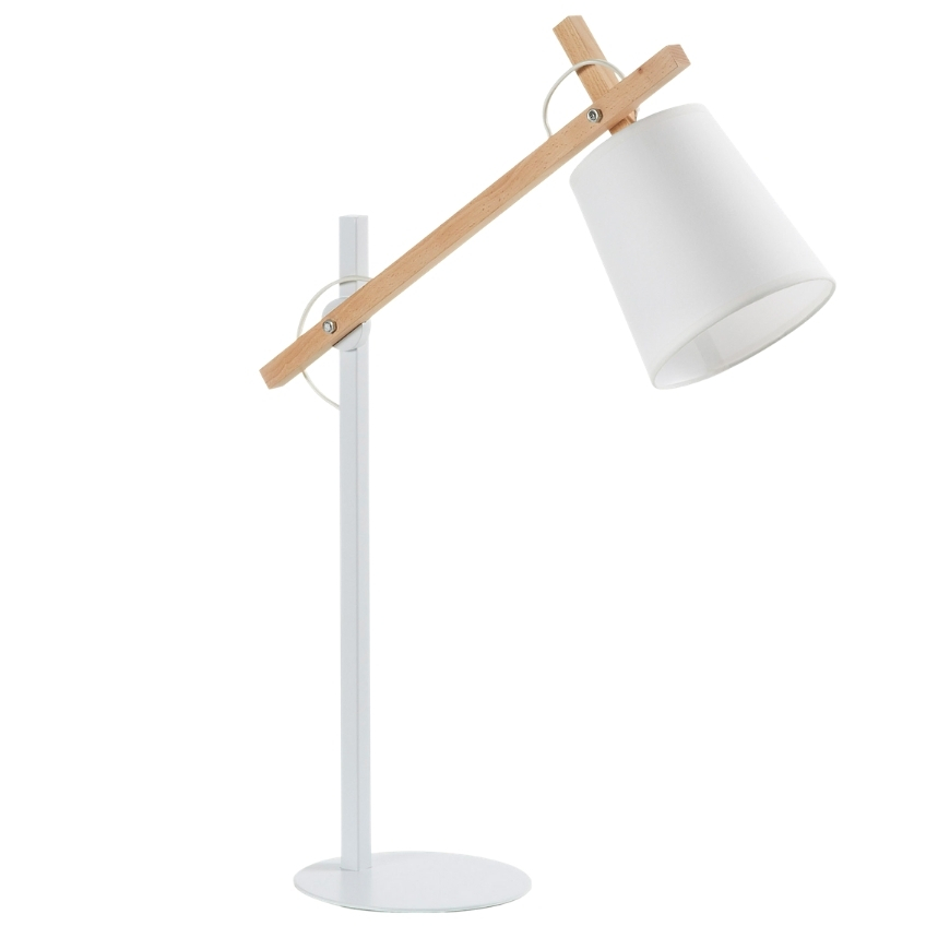 Bílá kovová stolní lampa LaForma Jovik