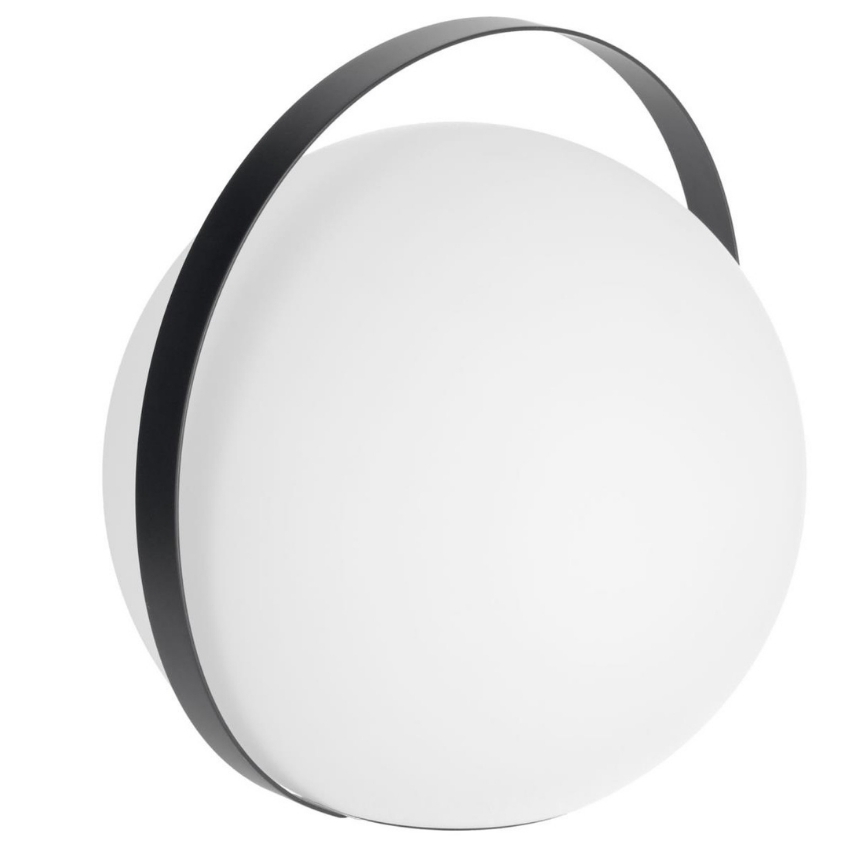 Bílá plastová stolní LED lampa LaForma Dinesh