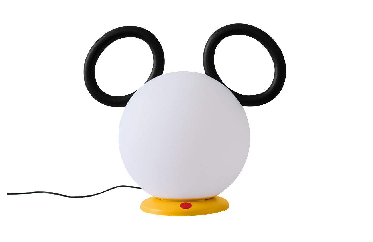 Bílá plastová stolní/stojací lampa Fermob Mickey Mouse © 30 cm