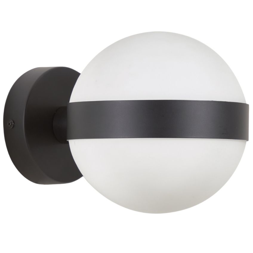 Bílo černá kovová nástěnná lampa LaForma Anasol 15 cm