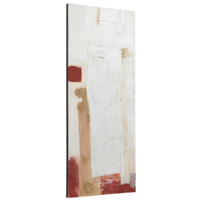 Bílo červený abstraktní obraz LaForma Winona 50 x 120 cm