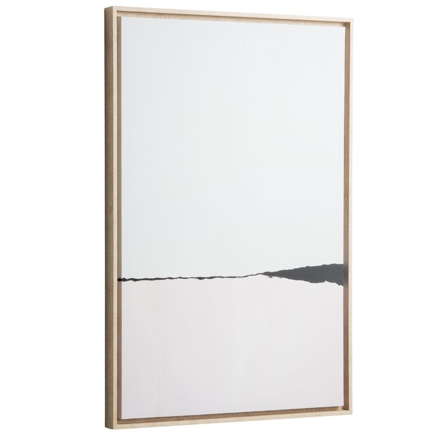 Bílo růžový abstraktní obraz LaForma Wrigley 90 x 60 cm