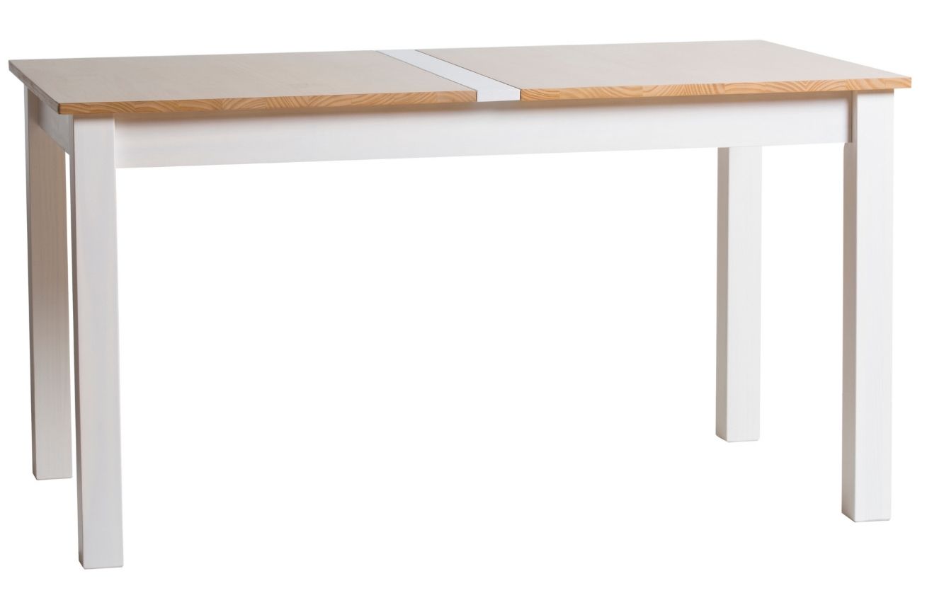 Bílý borovicový jídelní stůl Marckeric Jade 150 x 85 cm