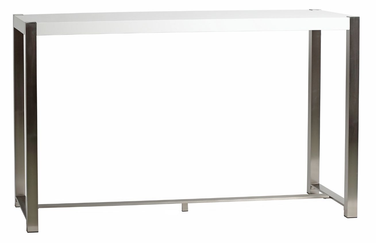 Bílý lakovaný barový stůl Marckeric Jovana 160 x 60 cm