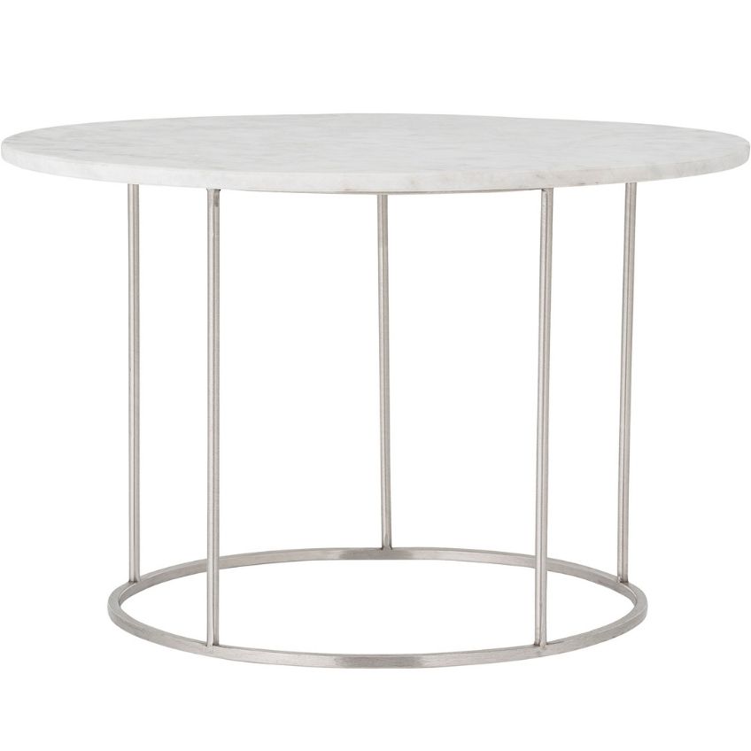 Bílý mramorový konferenční stolek Bloomingville Bera 60 cm