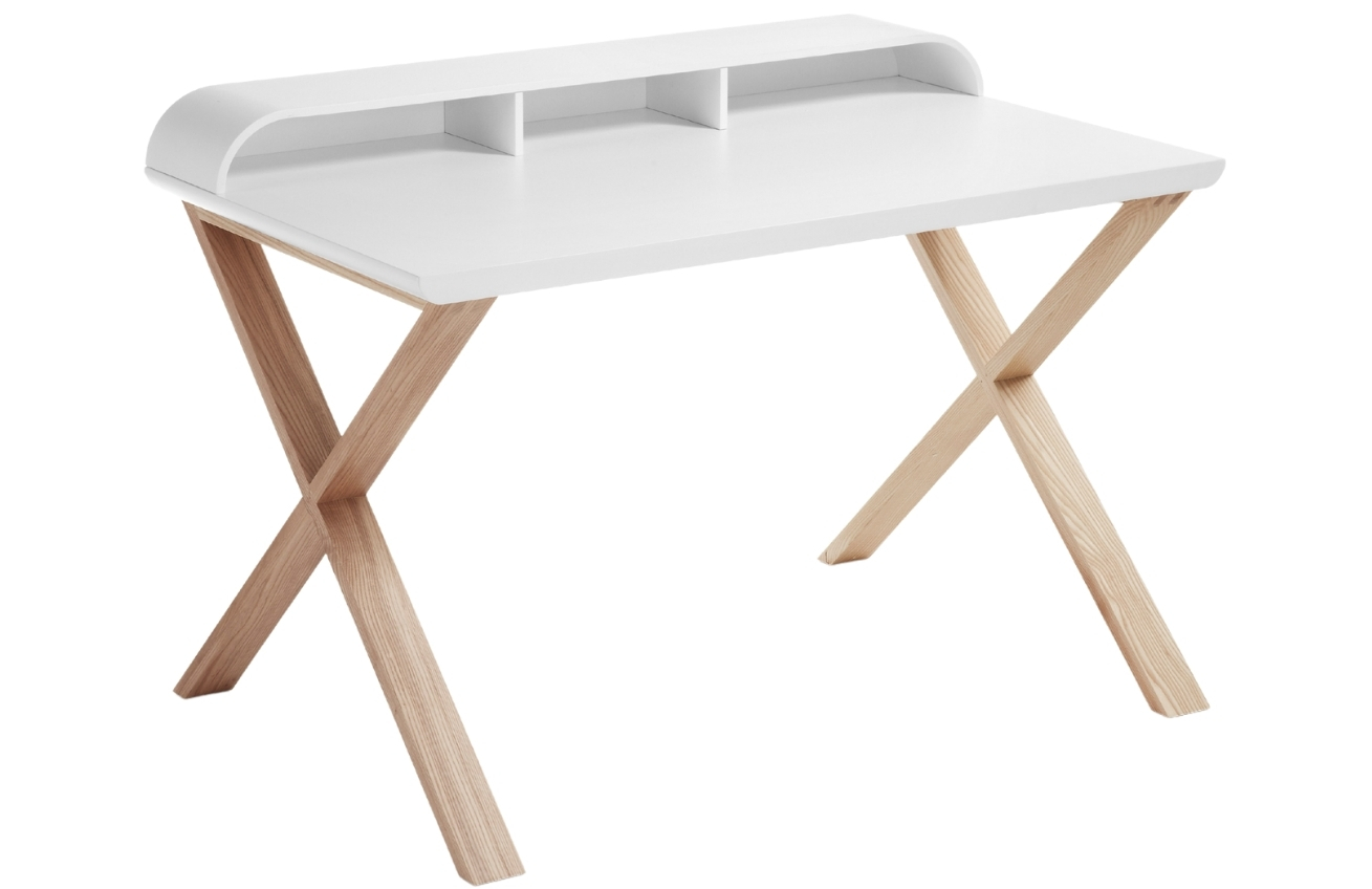 Bílý pracovní stůl LaForma Success 120 x 79 cm