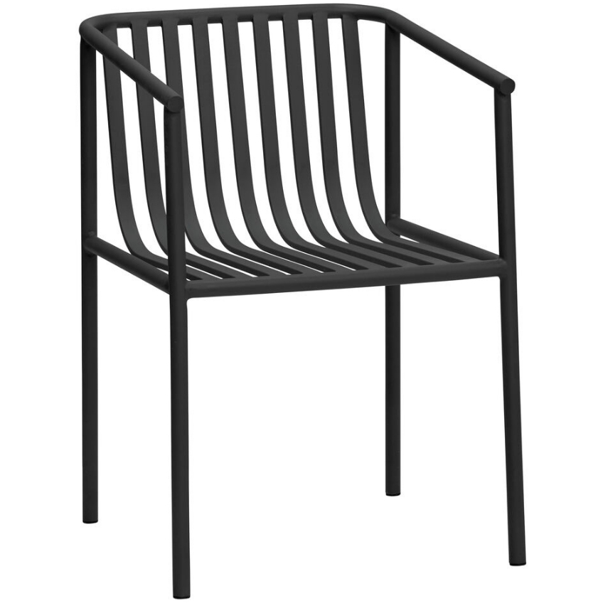 Černá kovová jídelní židle Hübsch Kiyan