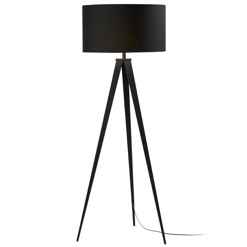 Černá kovová stojací lampa LaForma Uzagi 157 cm