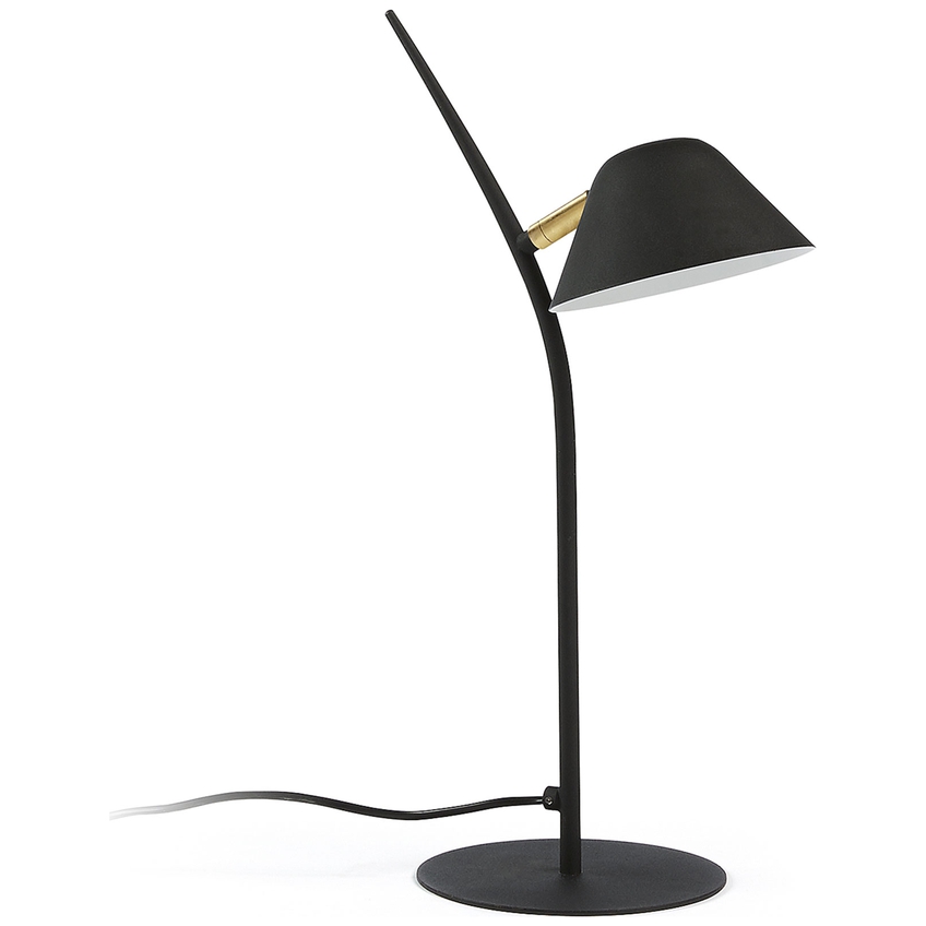 Černá kovová stolní lampa LaForma Mysti