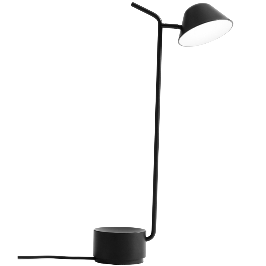 Černá kovová stolní lampa MENU PEEK 52 cm