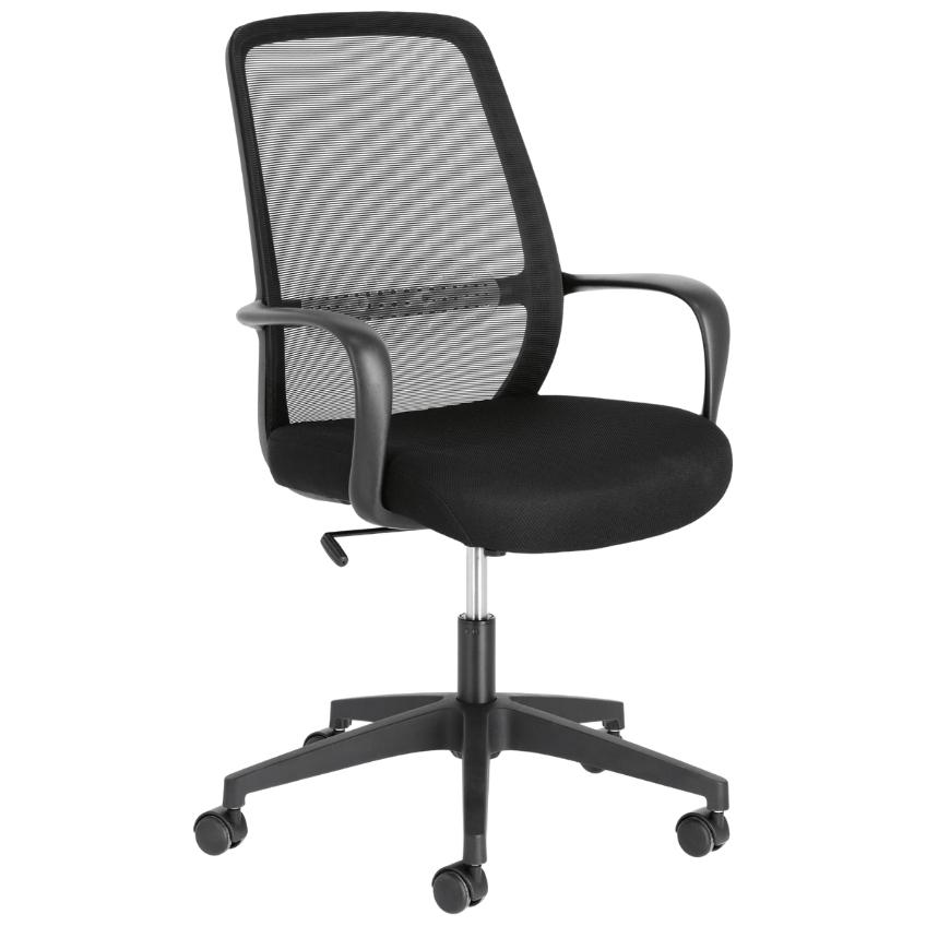 Černá látková kancelářská židle LaForma Melva