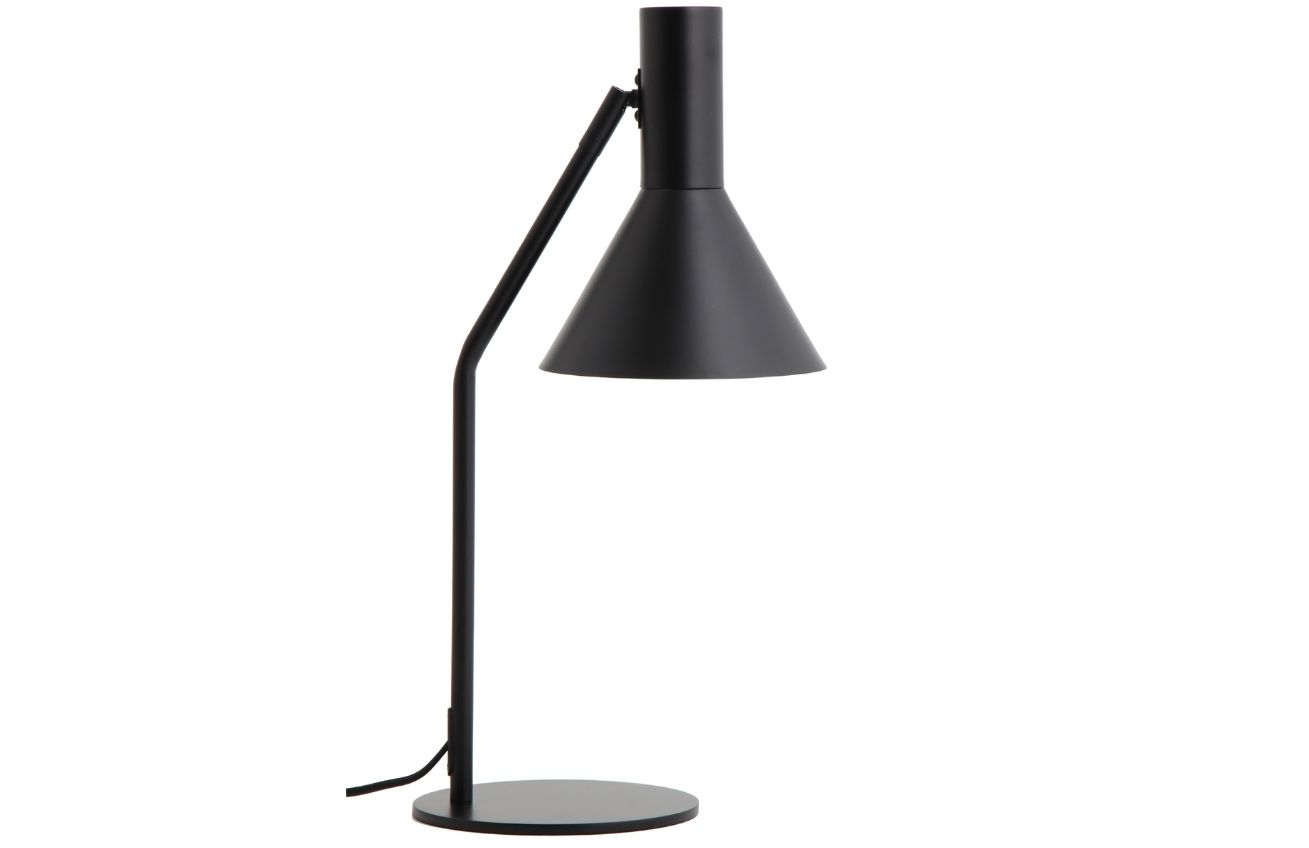 Černá matná kovová stolní lampa Frandsen Lyss