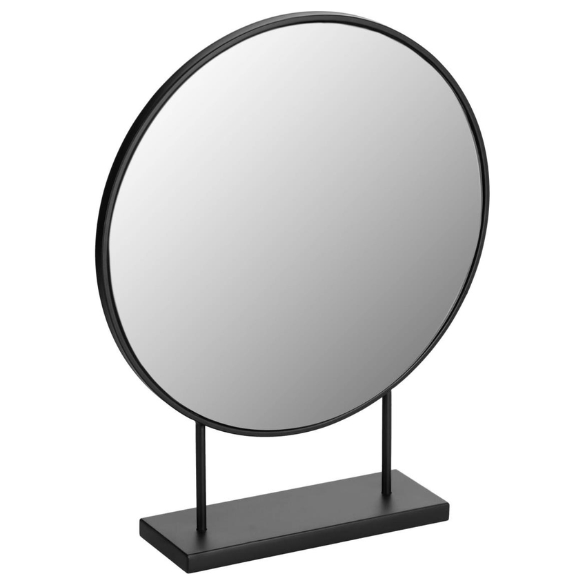 Černé stolní zrcadlo LaForma Libia 36 x 45 cm