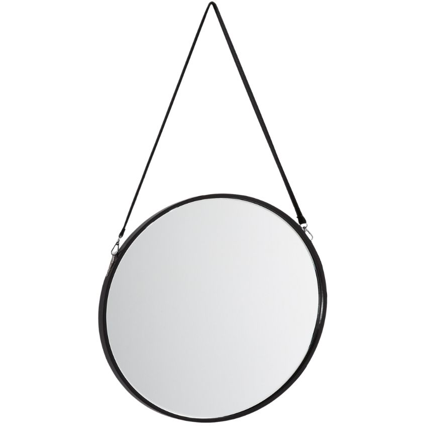 Černé závěsné zrcadlo LaForma Eertrin 50 cm
