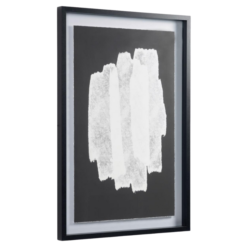 Černo bílý abstraktní obraz LaForma Moad 60 x 90 cm
