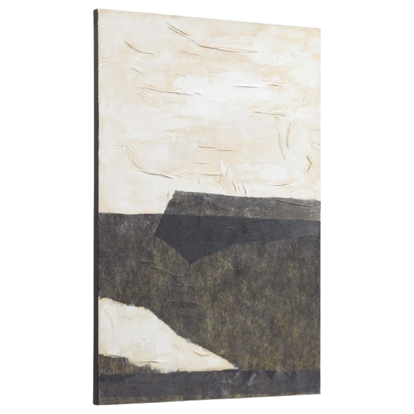 Černo bílý abstraktní obraz LaForma Zanila 60 x 90 cm