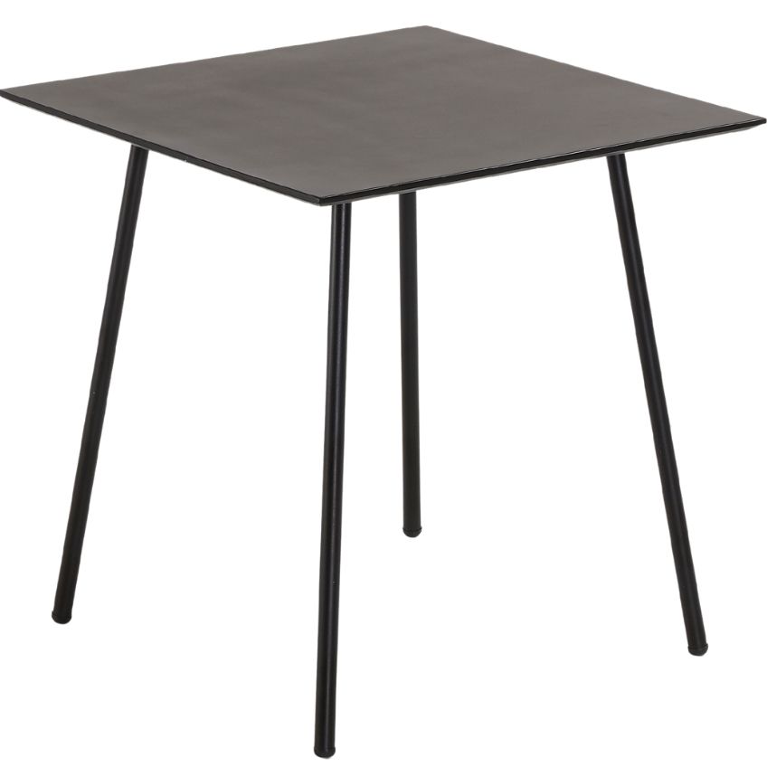 Černý jídelní stůl LaForma Ulrich 75 x 75 cm