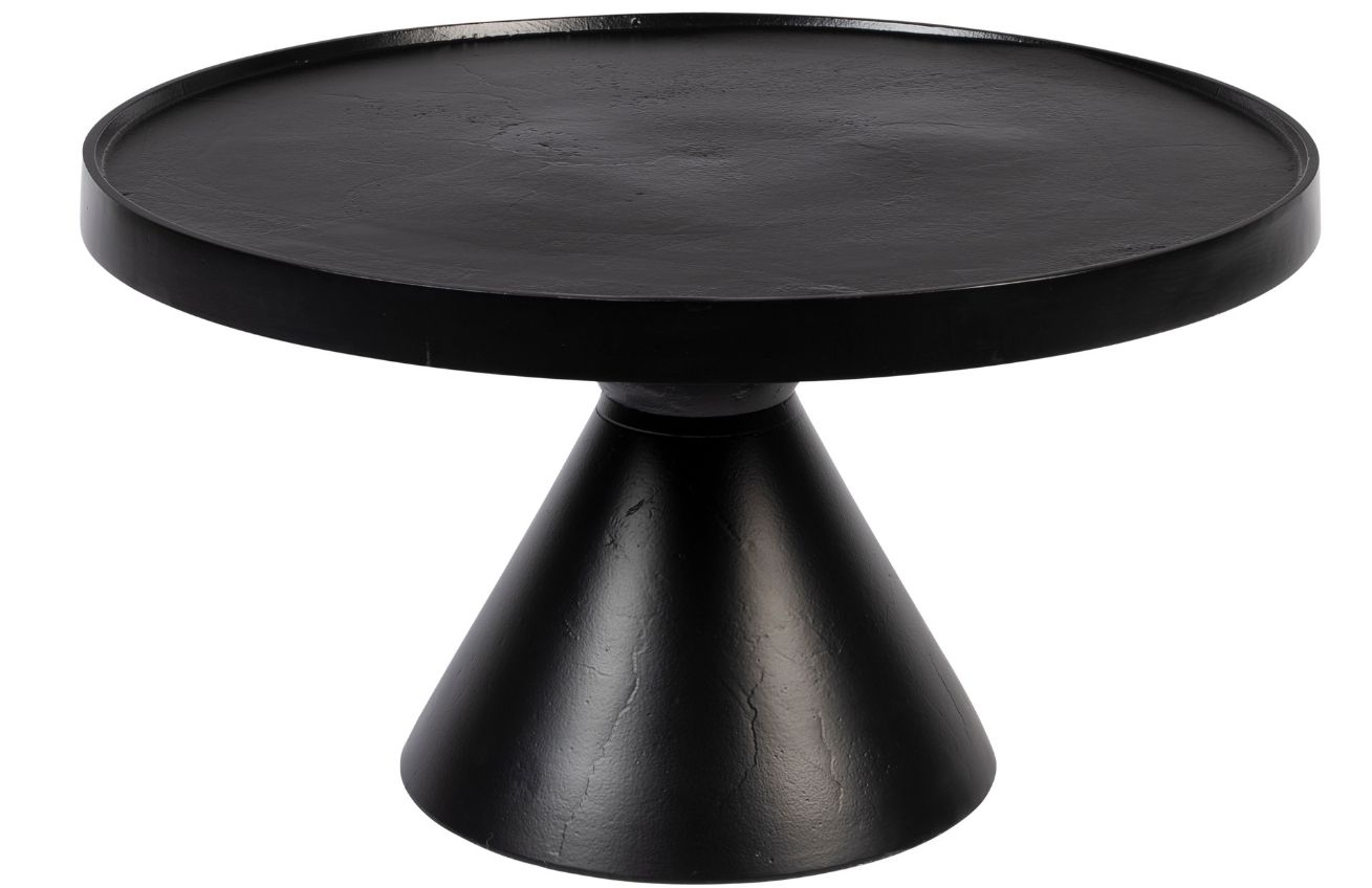 Černý kovový konferenční stolek ZUIVER FLOSS 60 cm