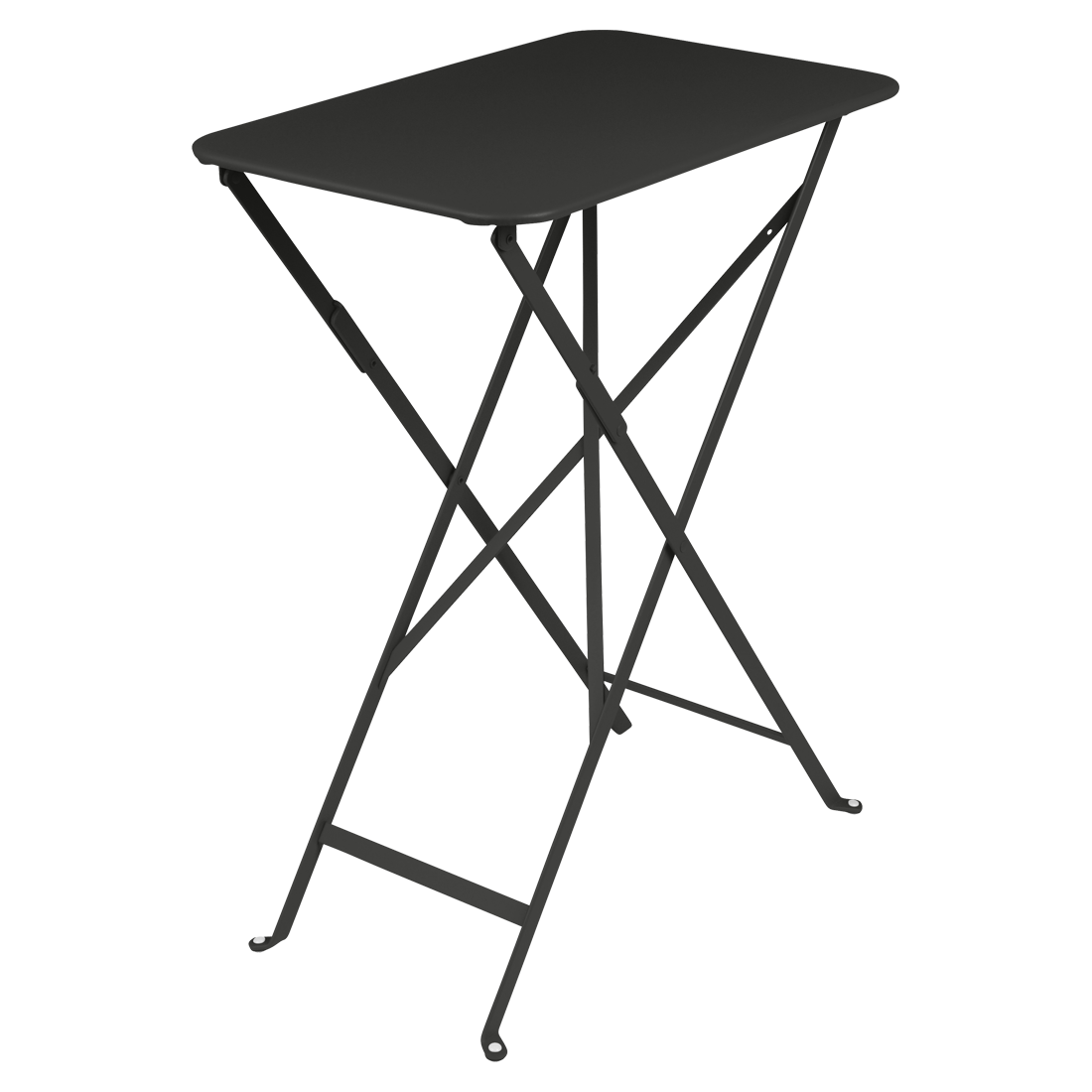 Černý kovový skládací stůl Fermob Bistro 37 x 57 cm
