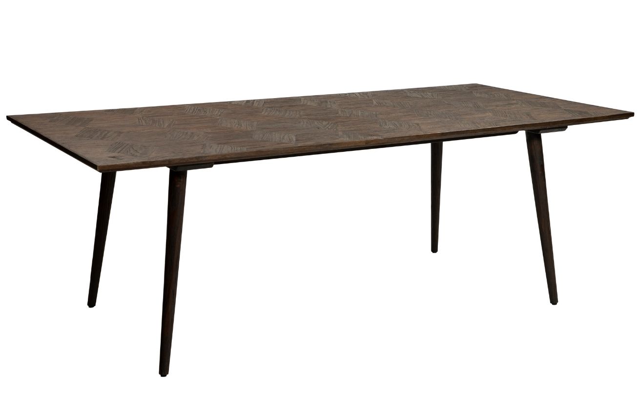 DAN-FORM Hnědý dřevěný jídelní stůl DanForm Bone 220 x 100 cm