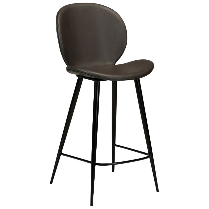 DAN-FORM Šedá koženková barová židle židle DanForm Cloud 67 cm