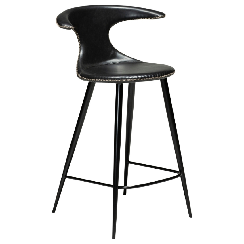 DAN-FORM Vintage černá barová židle DanForm Flair 65 cm