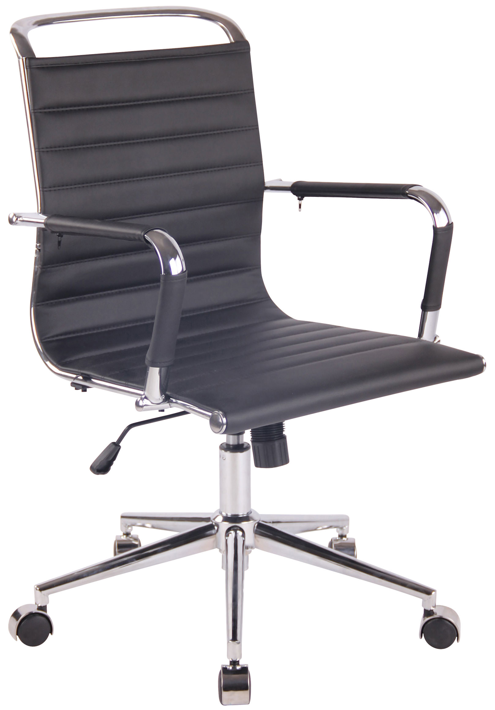 DMQ Černá prošívaná kancelářská židle Lexus II.