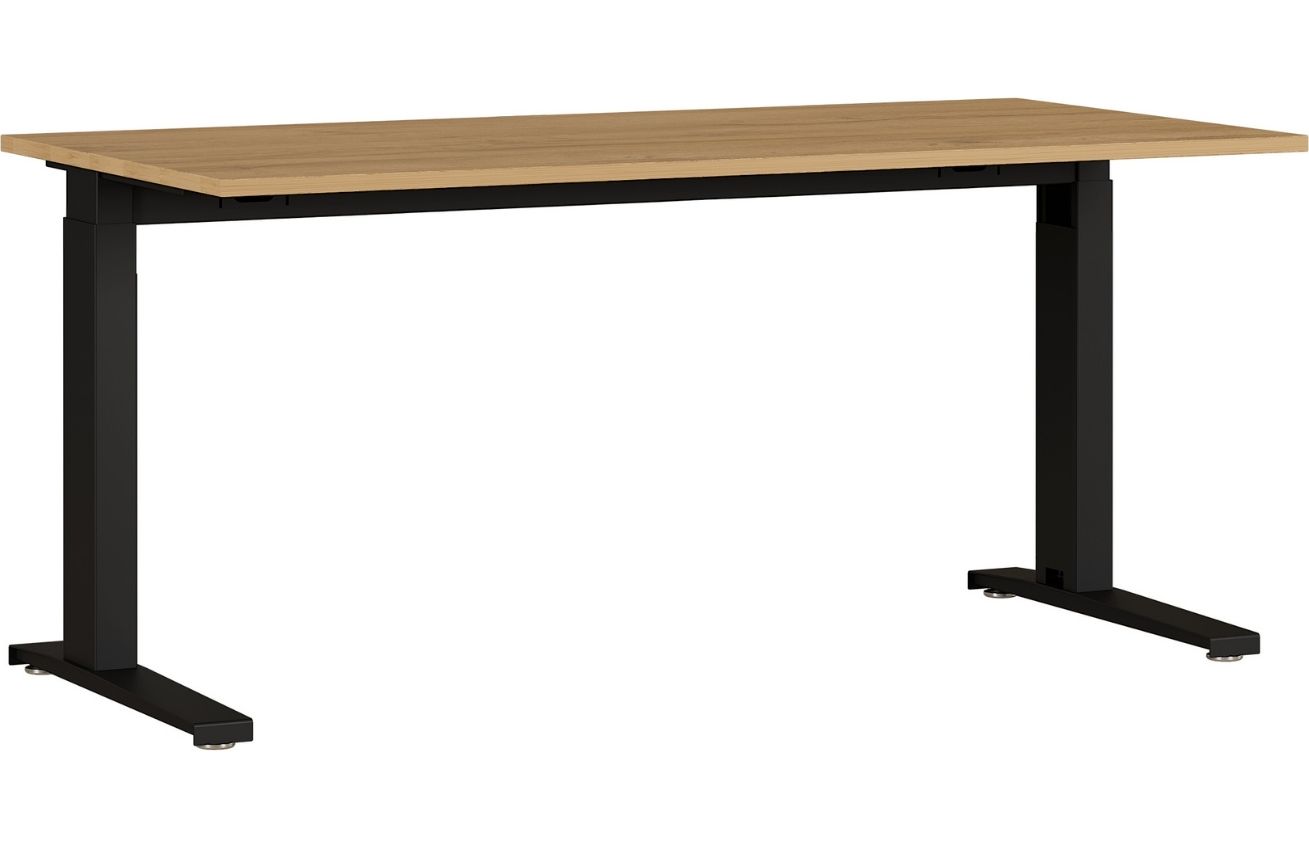 GERMANIA Dubový kancelářský stůl GW Agenda 160x80 cm s černou podnoží
