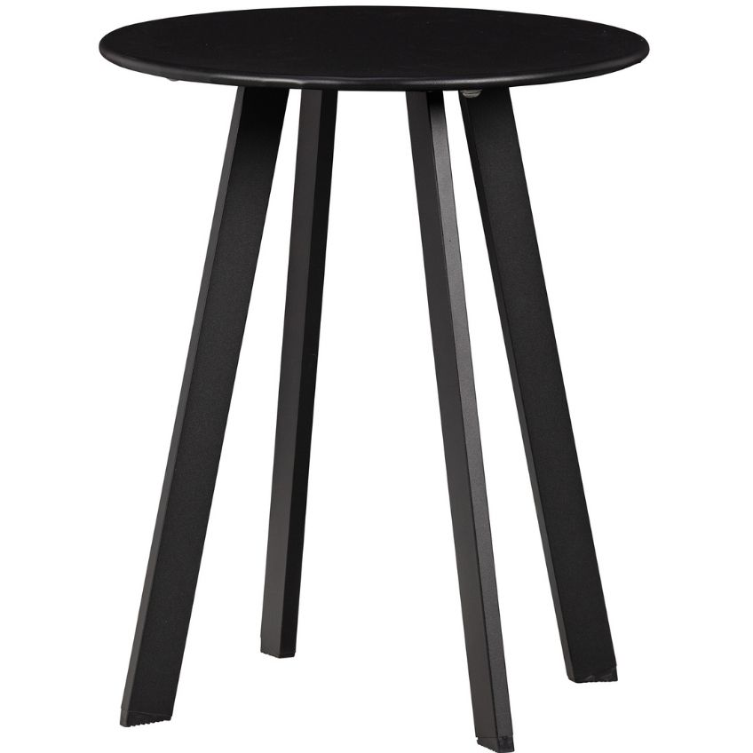 Hoorns Černý kovový konferenční stolek Axl 40 cm