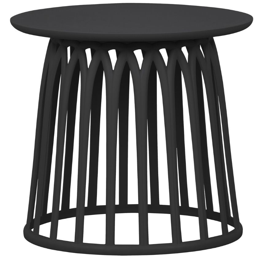 Hoorns Černý plastový konferenční stolek Brian 50 cm