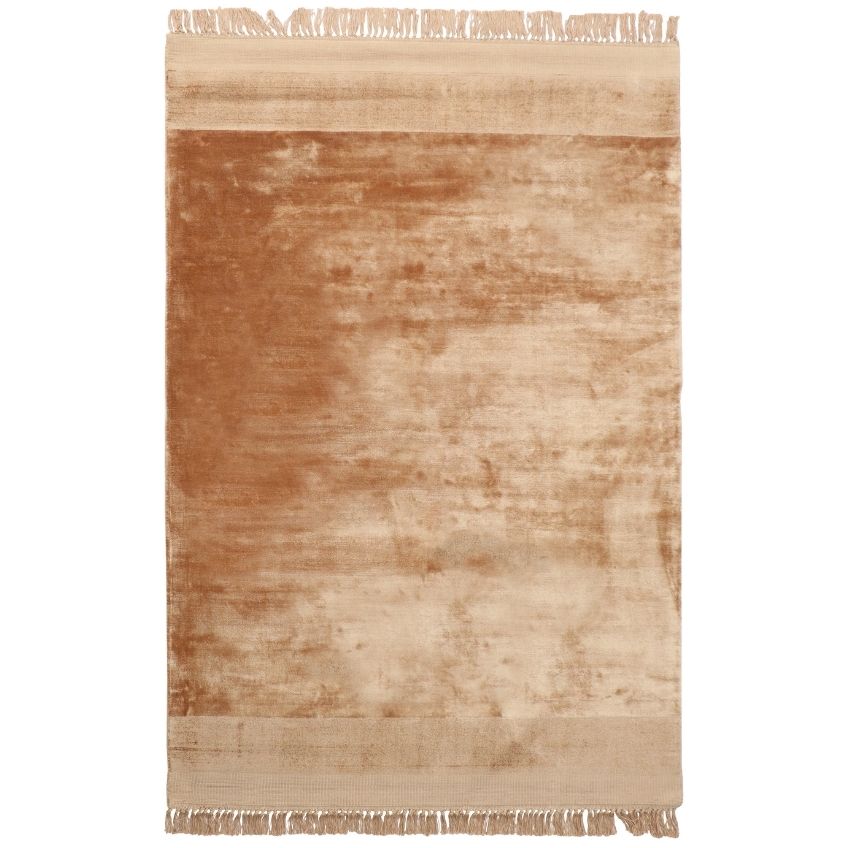 Hoorns Oranžový látkový koberec Peew 200x300 cm
