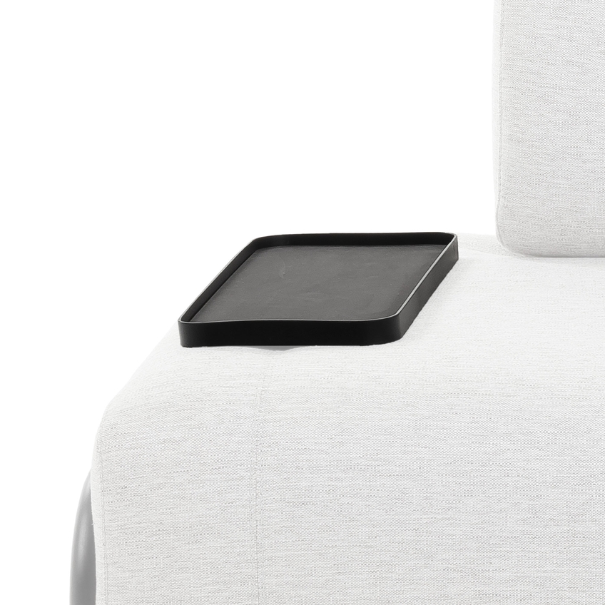 Malý černý kovový odkládací stolek LaForma Compo 54 x 21 cm