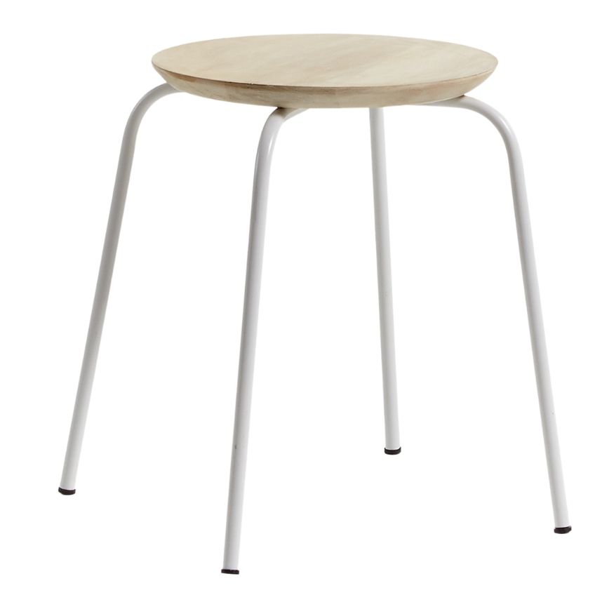Mangová stolička LaForma Nax 46 cm s bílou podnoží