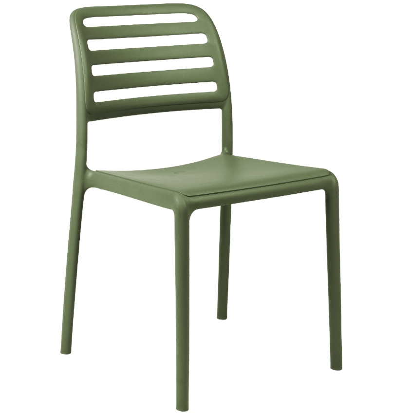 NARDI Zelená plastová zahradní židle Costa