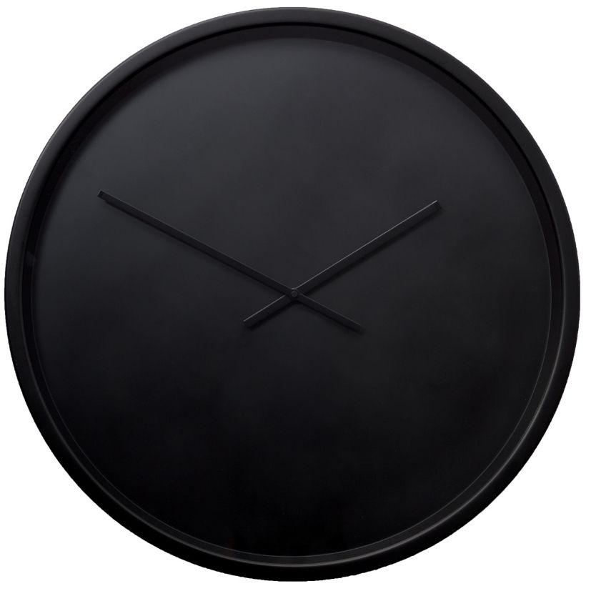 Nástěnné černé minimalistické hodiny ZUIVER BANDIT