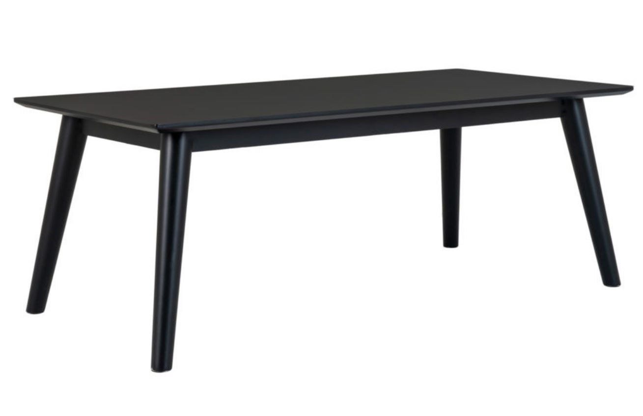 Nordic Living Černý konferenční stolek Halden 120 x 60 cm
