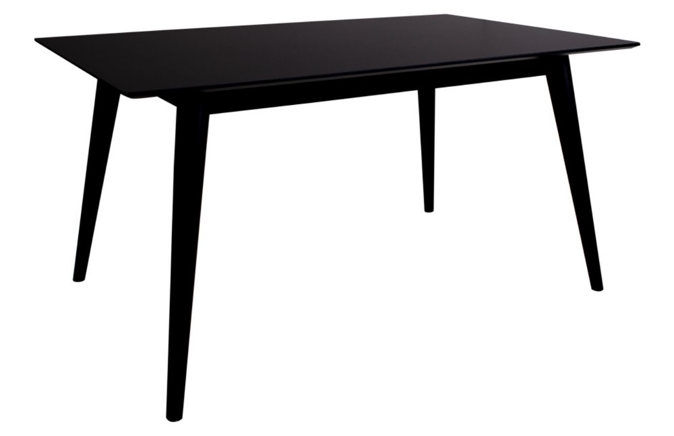 Nordic Living Černý rozkládací jídelní stůl Halden 150/230 x 95 cm