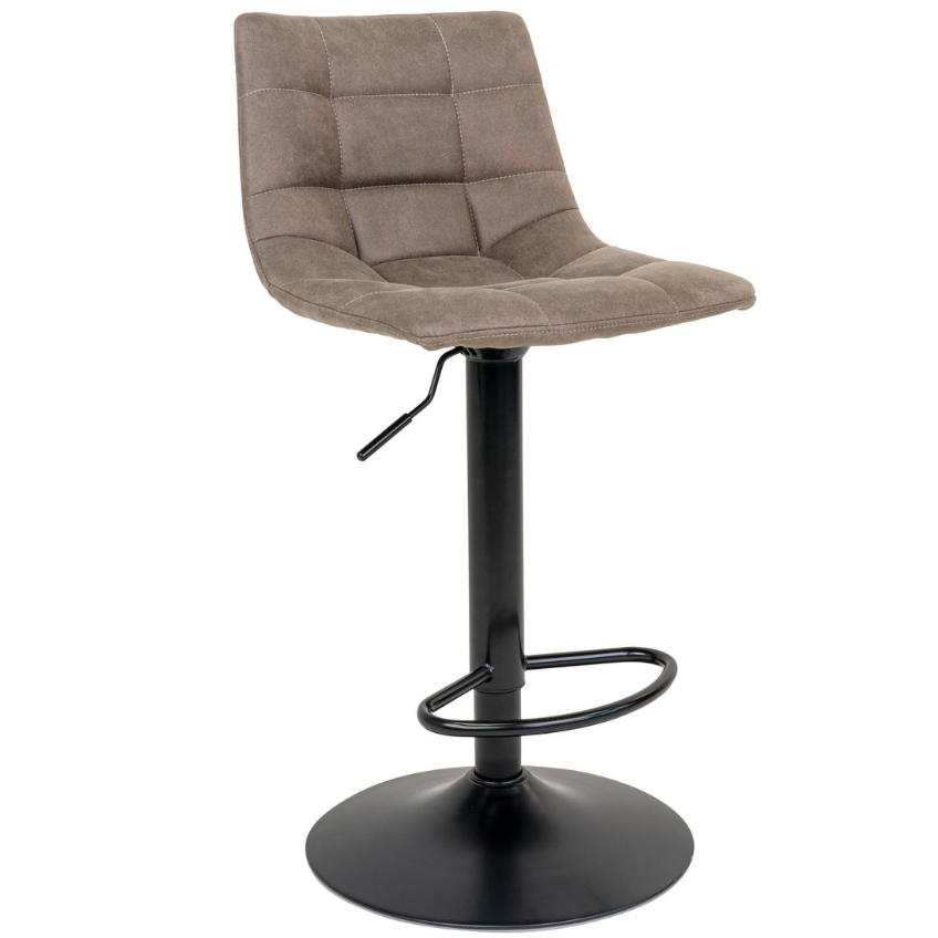 Nordic Living Světle hnědá látková barová židle Nellie 63-83 cm