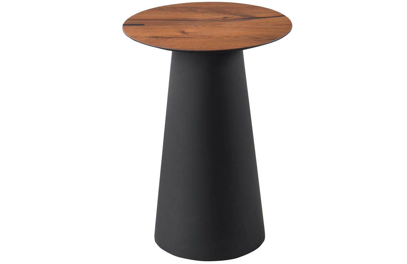 Odkládací stolek v ořechovém odstínu Marco Barotti round 45 cm