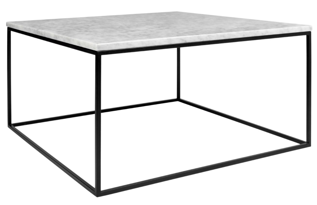 Porto Deco Bílý mramorový konferenční stolek Amaro III 75x75 cm