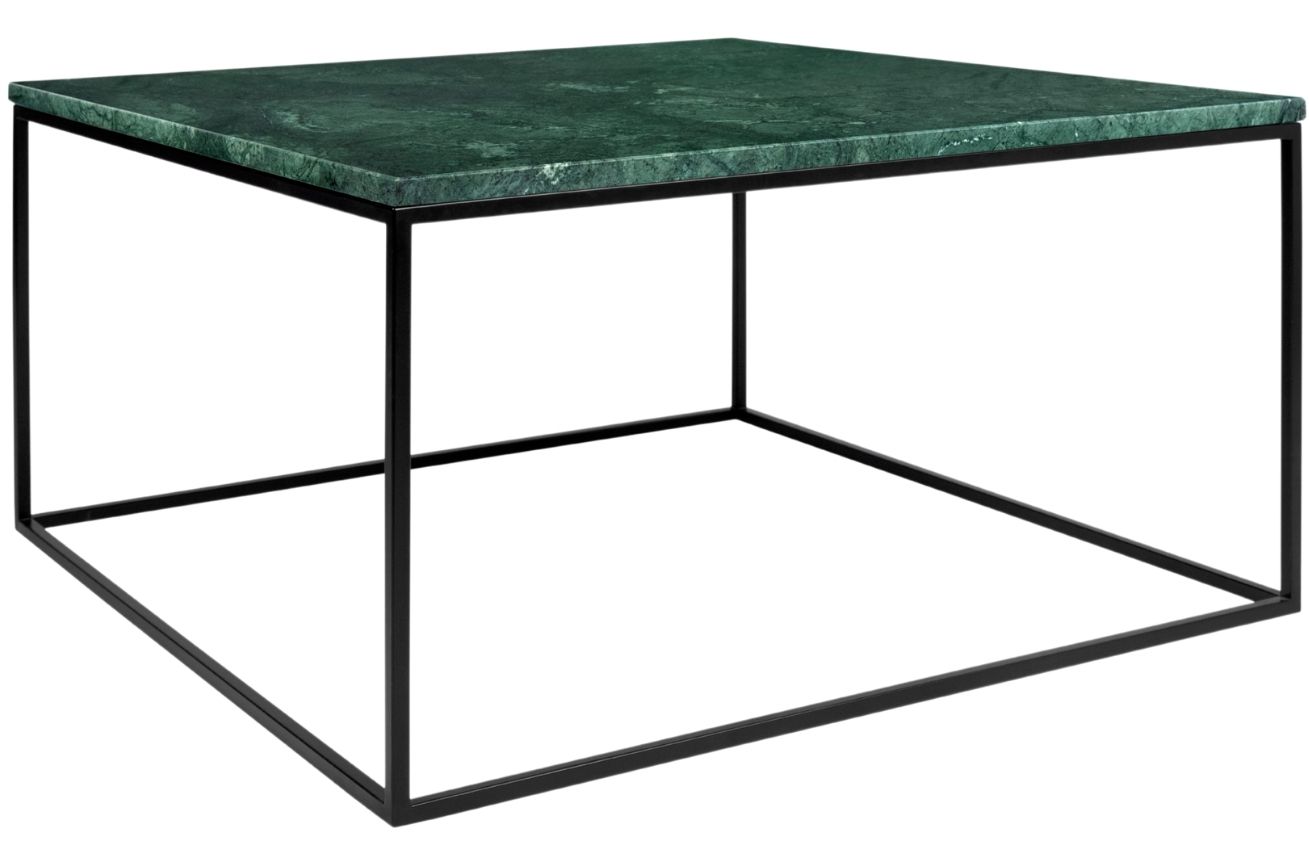 Porto Deco Zelený mramorový konferenční stolek Amaro III 75x75 cm