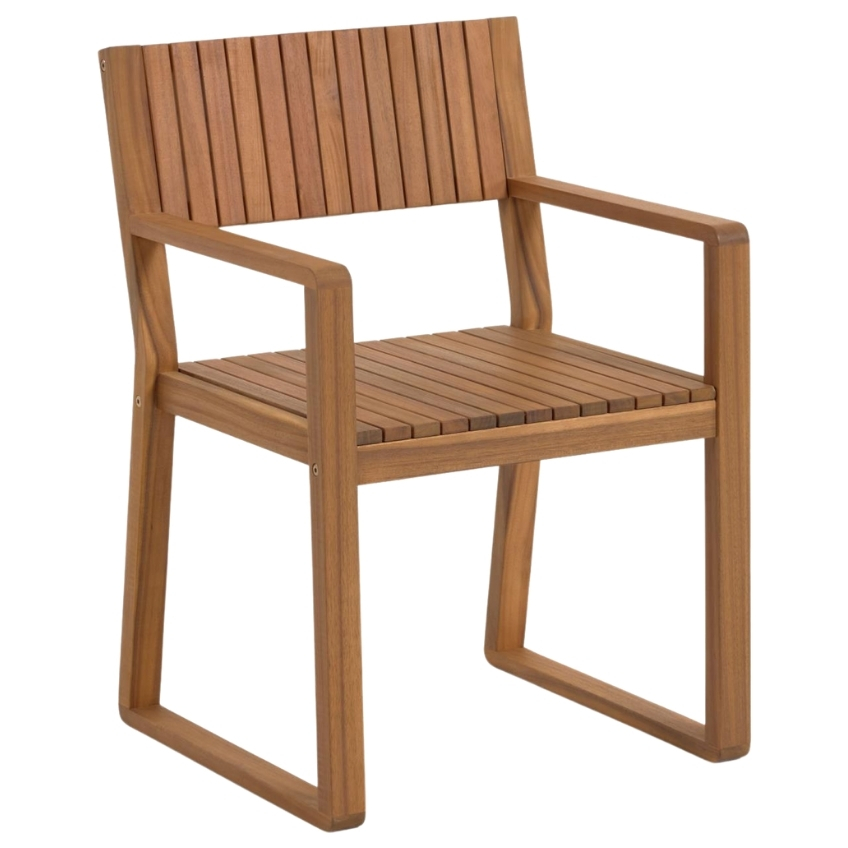 Přírodní dřevěná zahradní židle LaForma Emili
