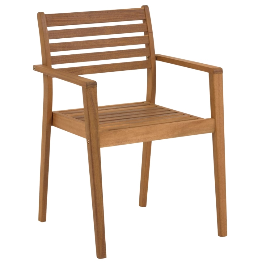 Přírodní dřevěná zahradní židle LaForma Hanzel