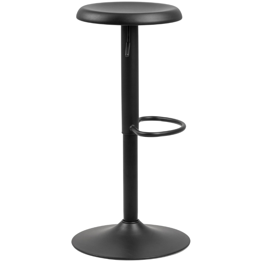 SCANDI Černá plastová barová židle Filch 59 - 80 cm