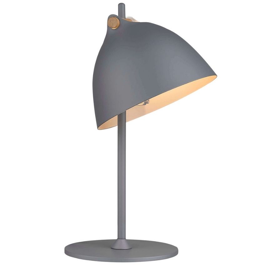 Šedá kovová stolní lampa Halo Design Arhus