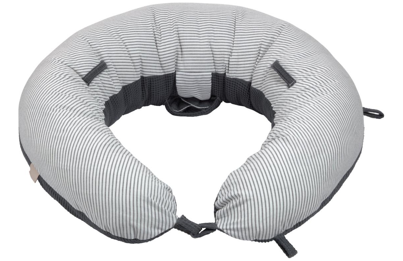 Šedý látkový kojící polštář LaForma Madina 135 cm