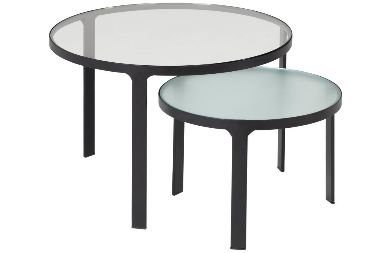 Set dvou skleněných konferenčních stolků LaForma Oni 70/50 cm