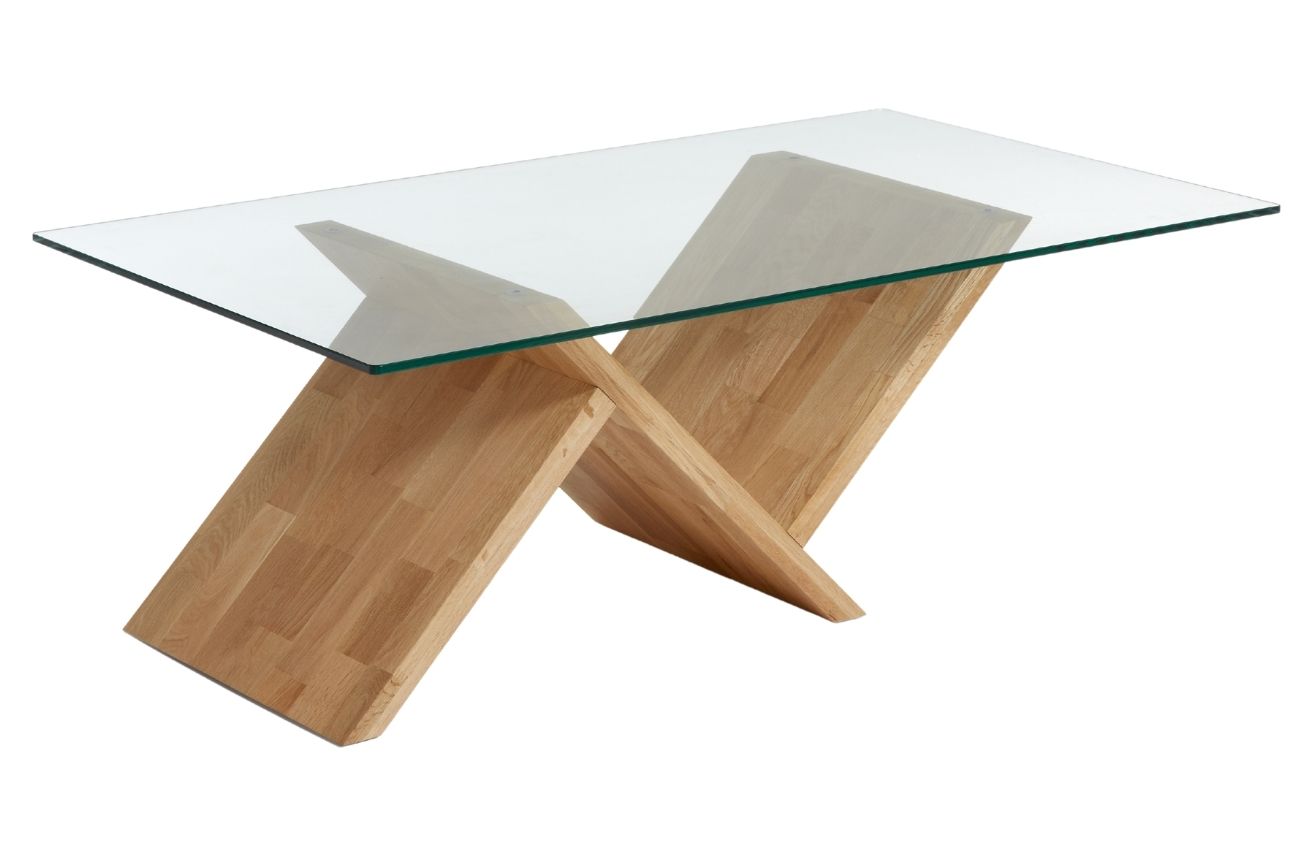 Skleněný konferenční stolek LaForma Walea 120 x 70 cm